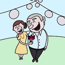 ¡Feliz cumpleaños papá!. Un proyecto de Ilustración tradicional de denissepinies - 15.04.2020