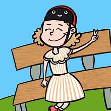 Isa descansando en un banco. Un proyecto de Ilustración tradicional de denissepinies - 15.04.2020