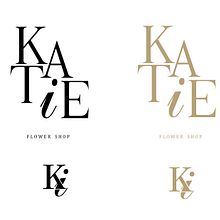 logo KATIE flower shop. Un proyecto de Diseño de iluminación, Diseño de logotipos y Diseño gráfico de jurate m - 15.04.2020