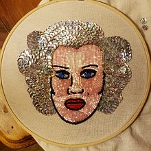 ¿Quién mató a Marilyn?. Embroider project by Mary Herrera - 04.16.2020