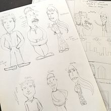 Mis personajes! Y una pequeña historieta de ellos. Traditional illustration project by Jeanne Marie - 04.16.2020