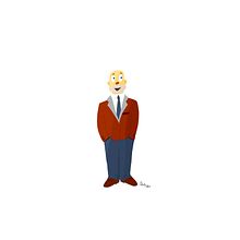 Happy man. Digital Illustration project by Andrés Aguado - 04.16.2020
