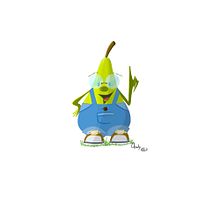 Profesor pera. Un proyecto de Ilustración digital de Andrés Aguado - 16.04.2020
