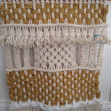 Mi proyecto final de "Introducción al macramé: creación de un tapiz decorativo". Macramê projeto de Laia Vila - 16.04.2020