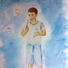 Summertime. Fine Arts project by Jenny Carralero Rodríguez - 04.16.2020