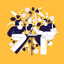 Food! Ein Projekt aus dem Bereich Design, Design von Figuren und Traditionelle Illustration von Manuel Neto - 15.04.2020