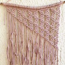 Meu primeiro projeto, com fio de malha ecológico.. Un proyecto de Macramé de nubialeiria - 20.04.2020