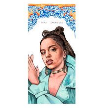 Rosalía El Mal Querer. Un proyecto de Dibujo de Retrato, Diseño de carteles, Ilustración tradicional y Pintura a la acuarela de Fran Sabariego - 15.08.2018