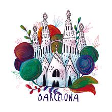 Barcelona. Un projet de Illustration traditionnelle et Illustration jeunesse de Victoria Inglés - 17.04.2020