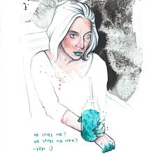 Joanne 02. Un proyecto de Dibujo, Dibujo de Retrato, Dibujo digital, Ilustración tradicional, Ilustración digital, Pintura y Pintura a la acuarela de Fran Sabariego - 17.01.2018