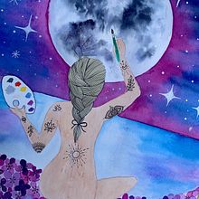 Amor de luna. Fine Arts project by Onia Garcia Fernandez - 04.17.2020