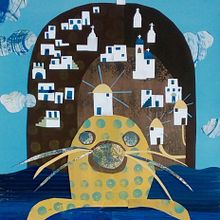 Ios, an island in the Cyclades, Greece. Un progetto di Illustrazione tradizionale e Papercraft di Elpis Karathanasi - 27.04.2020