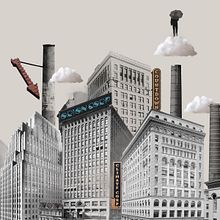 Ciudad Distópica Collage. Collage, Creativit, Digital Design, Graphic Design, Traditional illustration, Digital Illustration, and Photo Retouching project by Wowtiful - 04.17.2020
