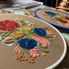 Yaya Col - Técnica de bordado con paso atrás. Embroider project by Ana Vaca - 04.17.2020