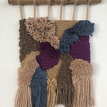 Latch hooking y locker hooking. Fiber Arts project by Elvia MR - 04.18.2020