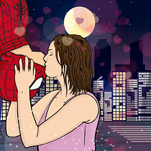 Ilustración Spiderman - Para vídeo animado Nestlé & McDonalds & Telepizza. Un proyecto de Animación y Diseño gráfico de Jordi Caba Julien - 18.04.2020