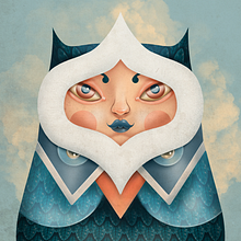 Owl girl. Digital Illustration project by matteomanenti - 04.18.2020