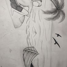 ejercicio selectividad: VERANO. Pencil Drawing project by elena_ocanyap - 04.18.2020