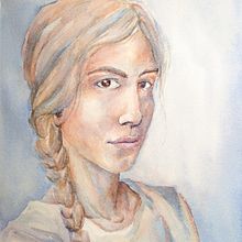 Mi Proyecto del curso: Retrato artístico en acuarela. Un progetto di Pittura ad acquerello di Sara Sánchez - 18.04.2020