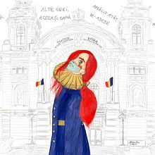 Stay strong. Digital Illustration, Traditional illustration, and Portrait Drawing project by Mioara-Alexandra Rațiu - 04.18.2020