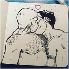 Boceto Beso. Un progetto di Bozzetti, Disegno e Illustrazione tradizionale di Pink Necro - 19.04.2020