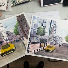 Mi Proyecto del curso: Paisajes urbanos en acuarela Ein Projekt aus dem Bereich Urban Art von Mariona Sdb - 19.04.2020