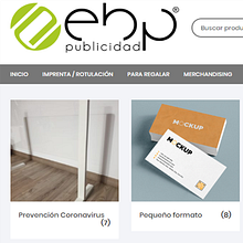 Tienda online www.ebppublicidad.com. Design project by info - 04.19.2020