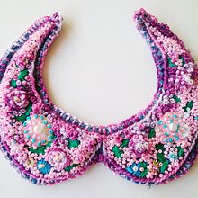 Collar Babero. Un progetto di Ricamo e Design di accessori di Yadira García - 19.04.2020