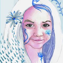 Mi Proyecto del curso: Retrato marino de Laura. Un progetto di Disegno artistico, Illustrazione tradizionale e Illustrazione digitale di Gema Ydc - 19.04.2020