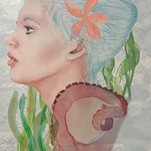 Sirena.. Un proyecto de Ilustración tradicional de Isabel Arranz - 20.04.2020