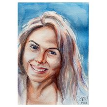 Mi Proyecto del curso: Retrato artístico en acuarela. Portrait Drawing project by Mariana Valladares - 04.20.2020