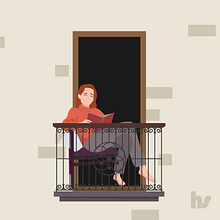 Balcones . Digital Illustration project by Helen Sotillo - 04.20.2020