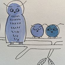 We are owls. Traditional illustration project by Cristina Dominguez / Madame Sunday - 04.20.2020