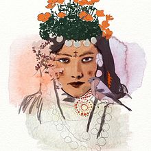 Inspired by Ouled Nail tribe. Un proyecto de Ilustración tradicional de Dasha Vasileva - 20.04.2020