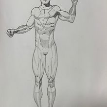 Mi Proyecto del curso: Ilustración para cómics: anatomía de un superhéroe. Pencil Drawing project by alvaromorillohaba95 - 04.20.2020