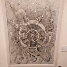"Risastór Sjó". Un proyecto de Bellas Artes, Creatividad, Dibujo, Dibujo a lápiz, Dibujo artístico, Dibujo realista e Ilustración tradicional de David Rodríguez - 10.03.2015