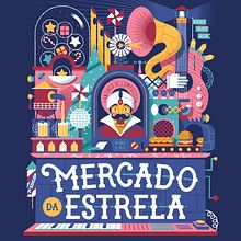Mercado da Estrela Ein Projekt aus dem Bereich Design, Plakatdesign, Traditionelle Illustration, T, pografie und Lettering von David Sierra Martínez - 20.04.2020