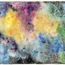 Mi galaxia en cuarentena!! . Artistic Drawing project by Yuli Ishihara - 04.20.2020