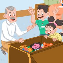 Libros de Texto. Children's Illustration project by Jimena S. Sarquiz - 04.20.2020