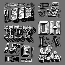 Recopilación de lettering · Vol.I. Un progetto di H, lettering, Illustrazione tradizionale, Lettering e Tipografia di David Sierra Martínez - 20.04.2020