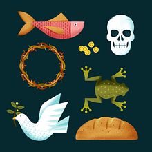 Fleurus Bible. Un progetto di Illustrazione tradizionale e Design di giocattoli di David Sierra Martínez - 21.04.2020