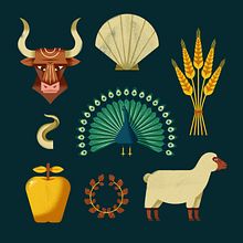 Fleurus Mythologie. Un progetto di Design di giocattoli e Illustrazione tradizionale di David Sierra Martínez - 21.04.2020