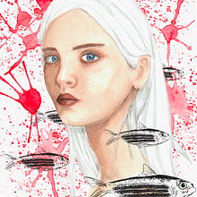 Mi Proyecto del curso: Retrato ilustrado en acuarela. Un proyecto de Ilustración digital y Pintura a la acuarela de Natalia Jonard - 21.04.2020