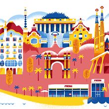  Pachá Skylines Ein Projekt aus dem Bereich Verlagsdesign und Traditionelle Illustration von David Sierra Martínez - 21.04.2020