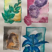 Patterns study. Pintura em aquarela projeto de Erin Harrison - 21.04.2020