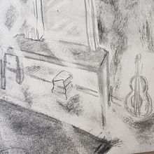 examen 3 (desde casa) a partir de un texto. Pencil Drawing project by alma.chaguacedac - 04.21.2020