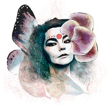Proyecto del curso: Retrato ilustrado con Photoshop (Björk).  project by Diamar Artes - 04.21.2020