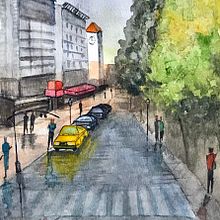 My project in Urban Landscapes in Watercolor course. Architecture project by natesh.l - 04.21.2020