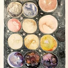 Meu projeto do curso: Criação de paletas de cores com aquarela. Un proyecto de Pintura a la acuarela de MARIZE LECHUGA DE MORAES BORANGADominium Engenharia BORANGA - 04.05.2020