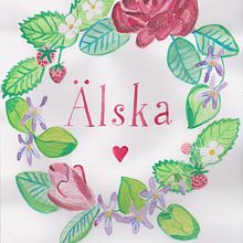 Älska. Pintura em aquarela projeto de Sarah Nilsson - 13.06.2020